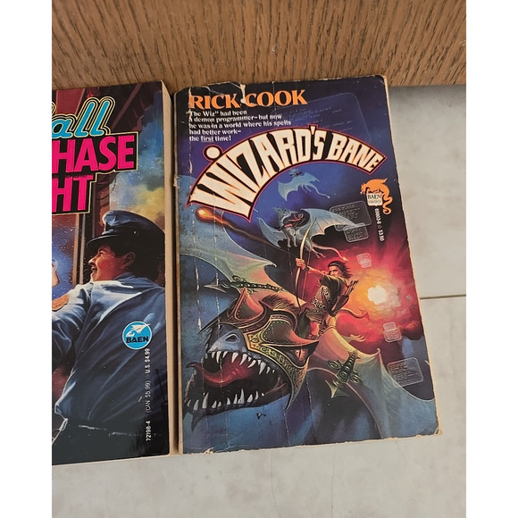 Lot of 3 Vintage Rick Cook Wizard Magic Fantasy Science Fiction Paperback Books - Picture 4 of 4